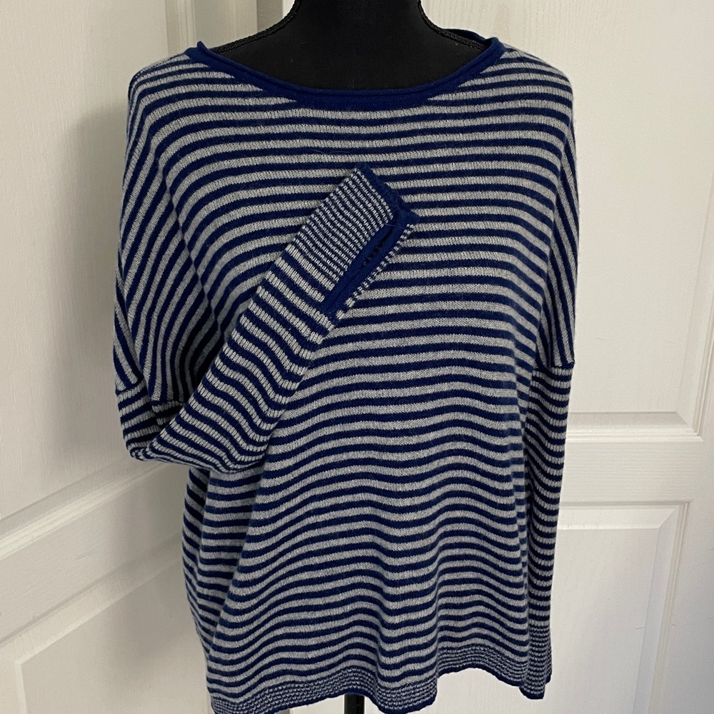 Premise cashmere sweater Boxy oversized S slim sleeves stripes preppy